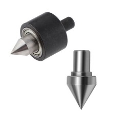 2pcs Mitlaufende Körnerspitze Zentrierspitze Rollkörner Drehteller Neu