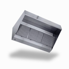 Hotte Adossée Trapèze Inox  - Cuisine Pro - Extraction - Hotte Professionnelle