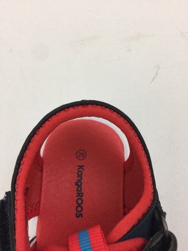 Baby's KangaROOS K-Grobi Sandals Dark Navy/Orange Ankle Elasticated Lace New F1 - Picture 14 of 20