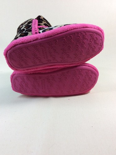 NEW M & F WESTERN BLAZIN ROXX BOOT SLIPPERS YOUTH GIRLS LEOPARD SIZE MEDIUM - Picture 5 of 5