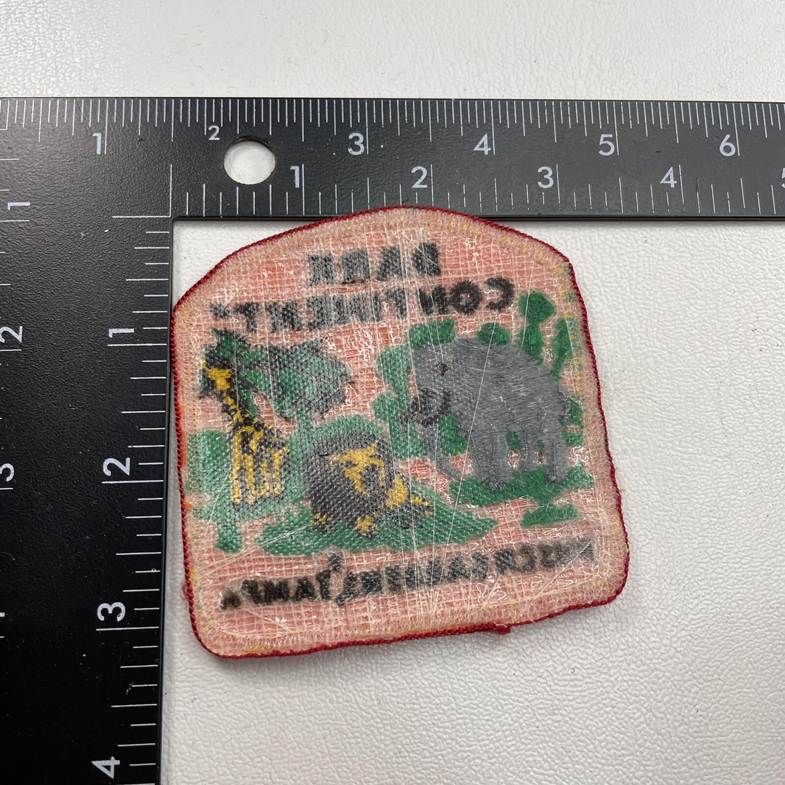 Safari Guide Patch Vtg Safaris Animals DARK CONTINENT BUSCH GARDENS THEME PARK Florida ...