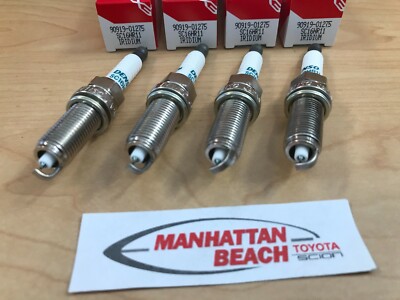 10-15 PRIUS IRIDIUM Spark Plug Set of 4 90919-01275 Genuine Toyota