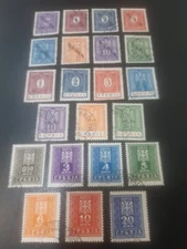 German Occupation SERBIA 1941 42 43 Porto Due # Stamped Full sets Mi 1-22 $HCV$