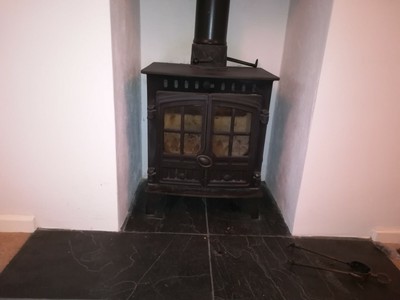 Used Herald Hunter Log Burner Modern Multi Fuel Wood Burning Stove