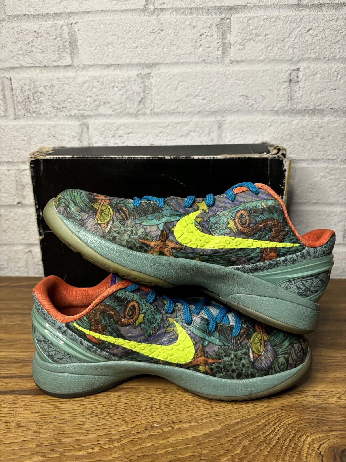 Kobe 6 Prelude All-Star MVP size 6.5Y Green/Blue/… - image 6