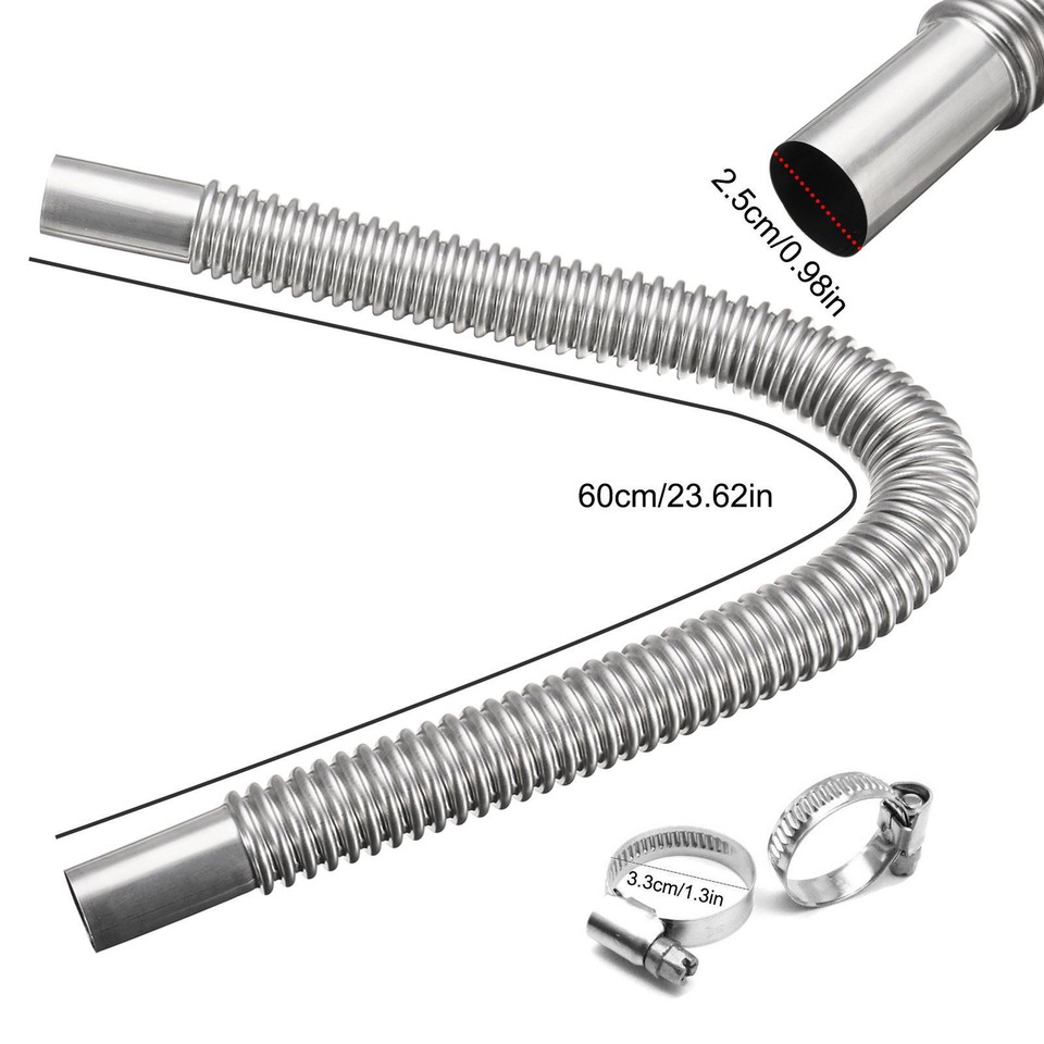 Heater Exhaust Pipe Stainless Steel Exhaust Tubing Flexible Exhaust