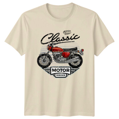 Classic Motorcycle Built for Speed Motor Service Herren T-Shirt Damen Tee Grafik