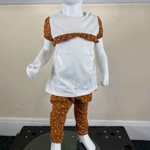 Nutmeg Baby Girls Brown White Spotty 