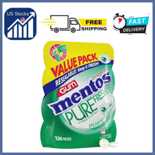 Pure Fresh Sugar-Free Chewing Gum with Xylitol Spearmint 120 Piece Bulk Res