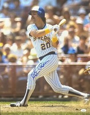Brewers GORMAN THOMAS Signed 16x20 Photo #7 AUTO - HR Champ - 1982 World Series 