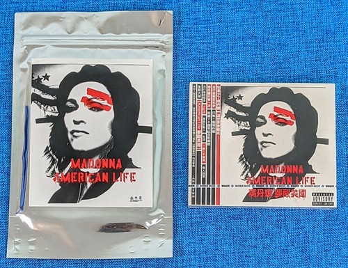 MADONNA SEALED AMERICAN LIFE LIMITED TAIWAN CD & PROMO FOIL BAG w POSTCARDS LOT - Picture 9 of 9