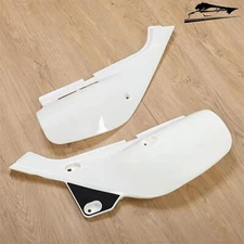 White Side Cover Panel Side Fairing Left+Right Fit For 93-21 Honda XR650L