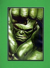 INCREDIBLE HULK PRINT PROFESSIONALLY MATTED Alex Ross Art
