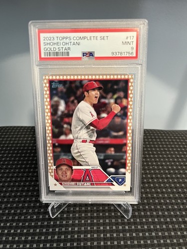 2023 Topps Gold Star 17 Shohei Ohtani PSA 9 LA Dodgers Angels *3 Time MVP* GOAT