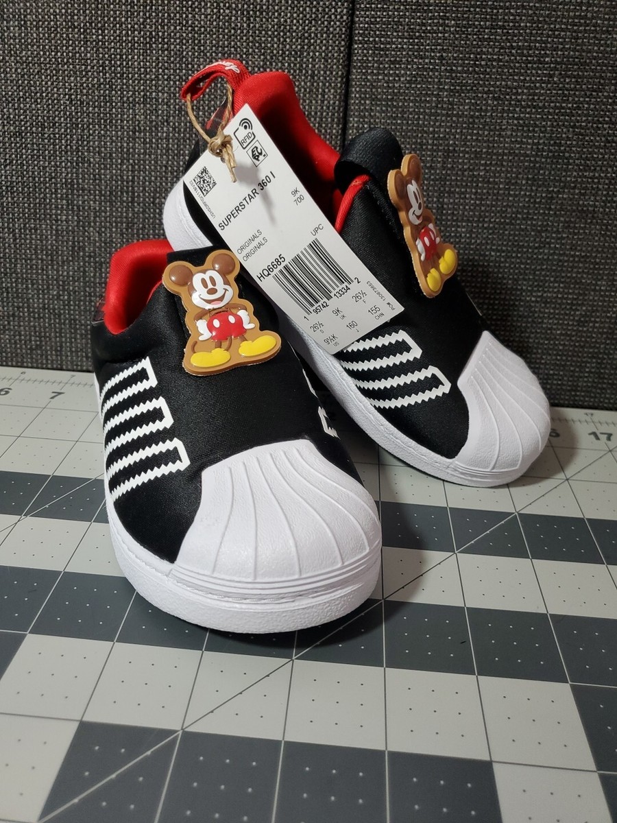 Adidas Disney Superstar 360 I Mickey Mouse Shoes Black-White Adidas Disney Superstar 360 I Mickey Mouse Shoes Black-White