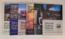 (Lot of 6) National Railway Bulletin, Vol. 64 No. 6 & Vol. 65 No. 1-2, 4-6
