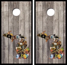 Michigan Craft Beers Cornhole Board Wraps FREE LAMINATION #3270
