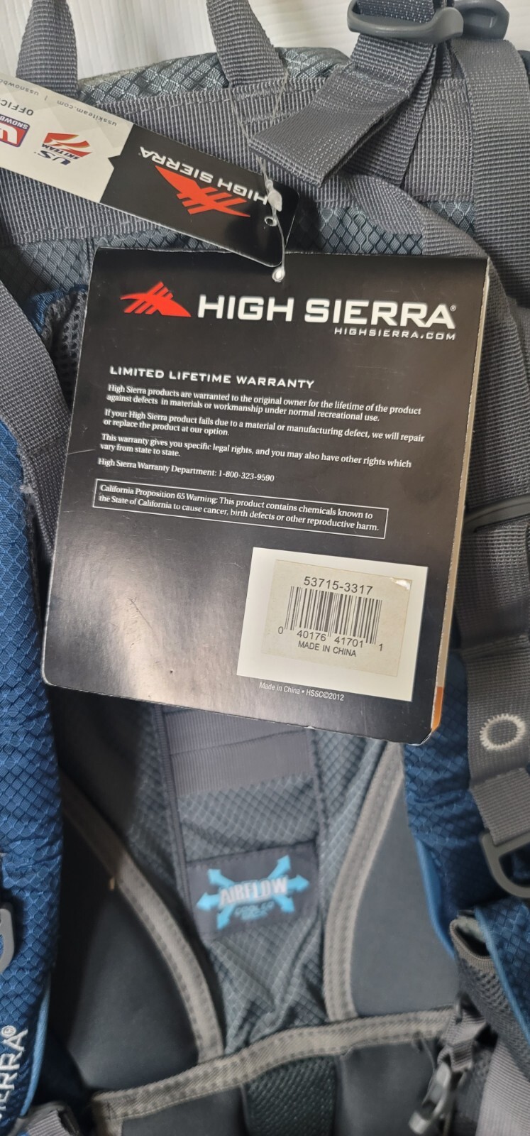 High Sierra Titan 55 Frame Pack Blue ONE SIZE Unisex