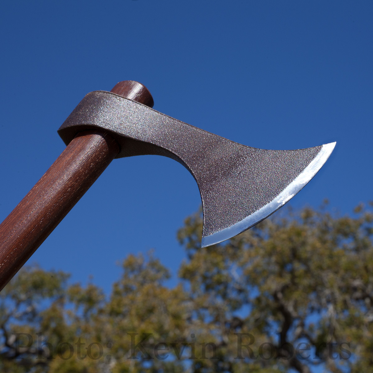 CAS Hanwei 18.25" Francesca Viking Curved Handle Throwing Axe Antiqued