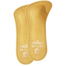 Pedag 123 De Luxe 3/4 Orthotic Arch Metatarsal Pad Foot Support Thin Insoles Tan