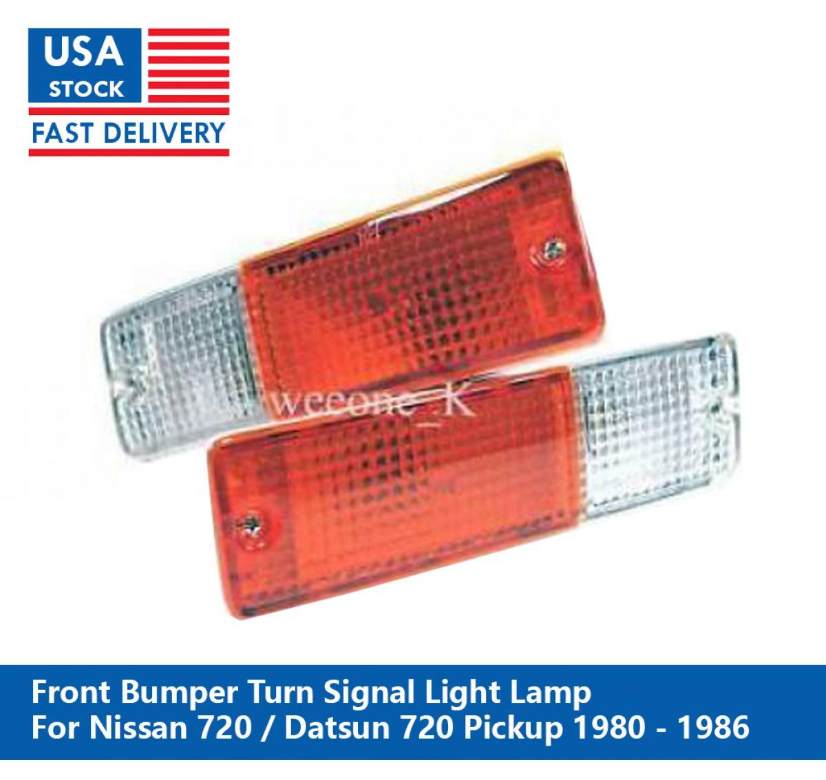 PAIR FRONT BUMPER LIGHT LAMP FOR NISSAN DATSUN 720 PICKUP 1980 PAIR FRONT BUMPER LIGHT LAMP FOR NISSAN DATSUN 720 PICKUP 1980