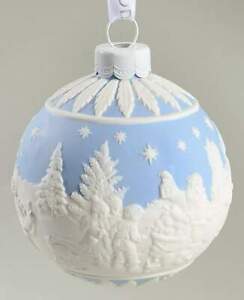 NEW IN BOX! Wedgwood BLUE LUSTRE Christmas Ornament