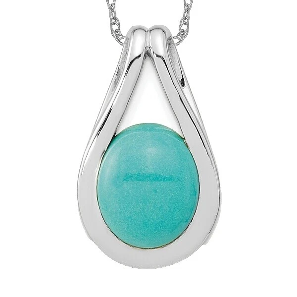 Piedra turquesa turquesa Moda Collares y Colgantes