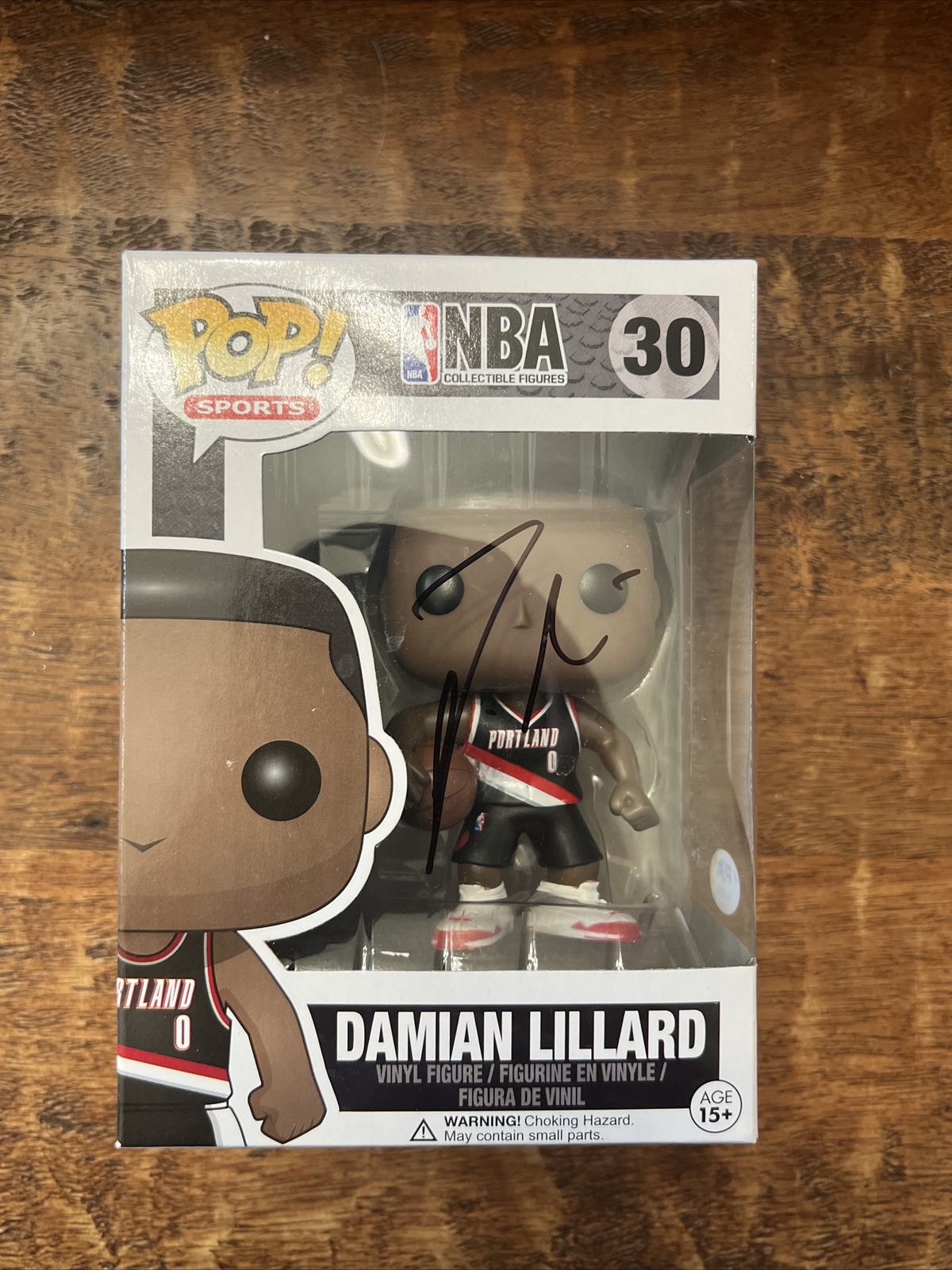 Damian Lillard Autographed Signed Funko Pop 30 PSA DNA COA Trail Blazers 