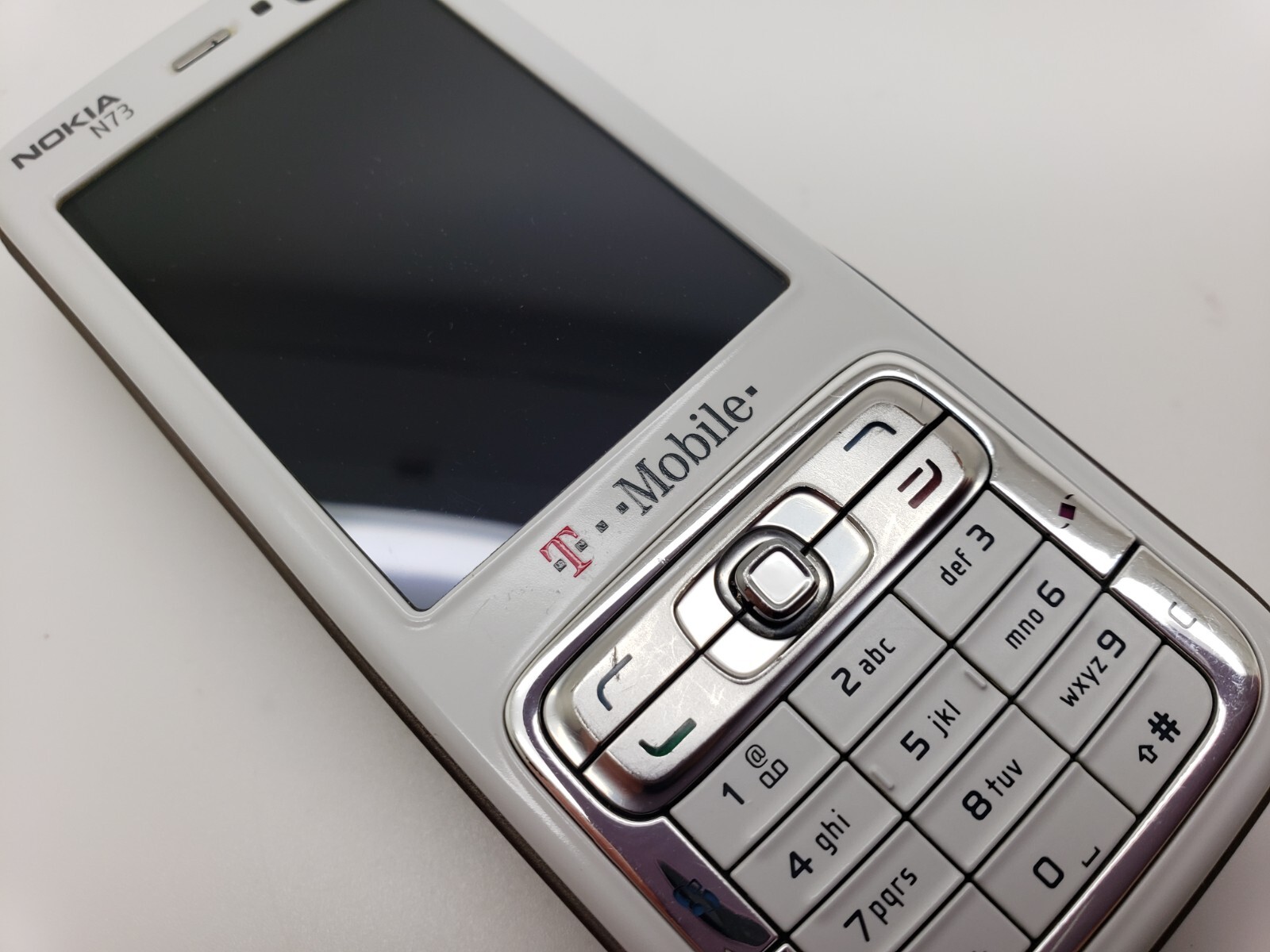 (LOCKED To TMobile) Good Condition Nokia N73 White Mobile Phone UK 3