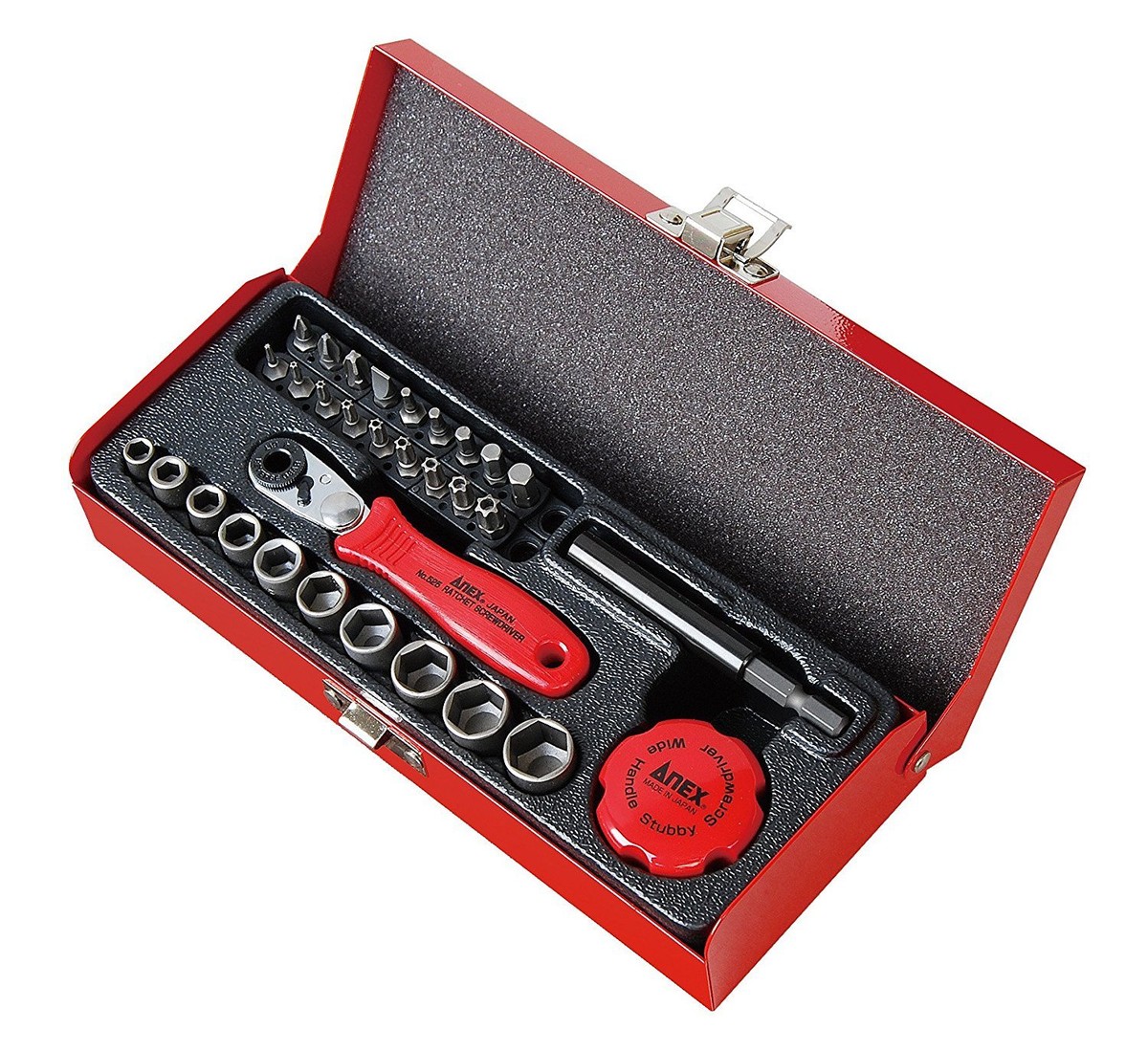 ANEX Compact Bit Ratchet Screwdriver SET 525-28B Made in Japan | eBay