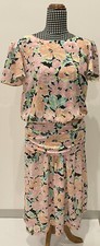 ARC Size 14 Ladies Vintage 80s Dress Floral