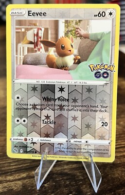 Eevee 54/78 Pokémon GO Set Reverse Holo Common Pokémon Card TCG 2022
