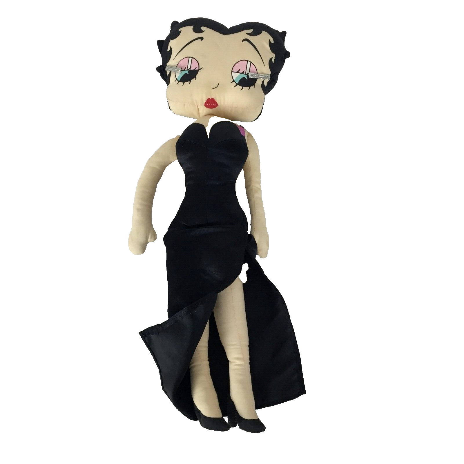 Betty Boop 18" Doll Black Formal Dress Garter Belt & Heart 1983 King