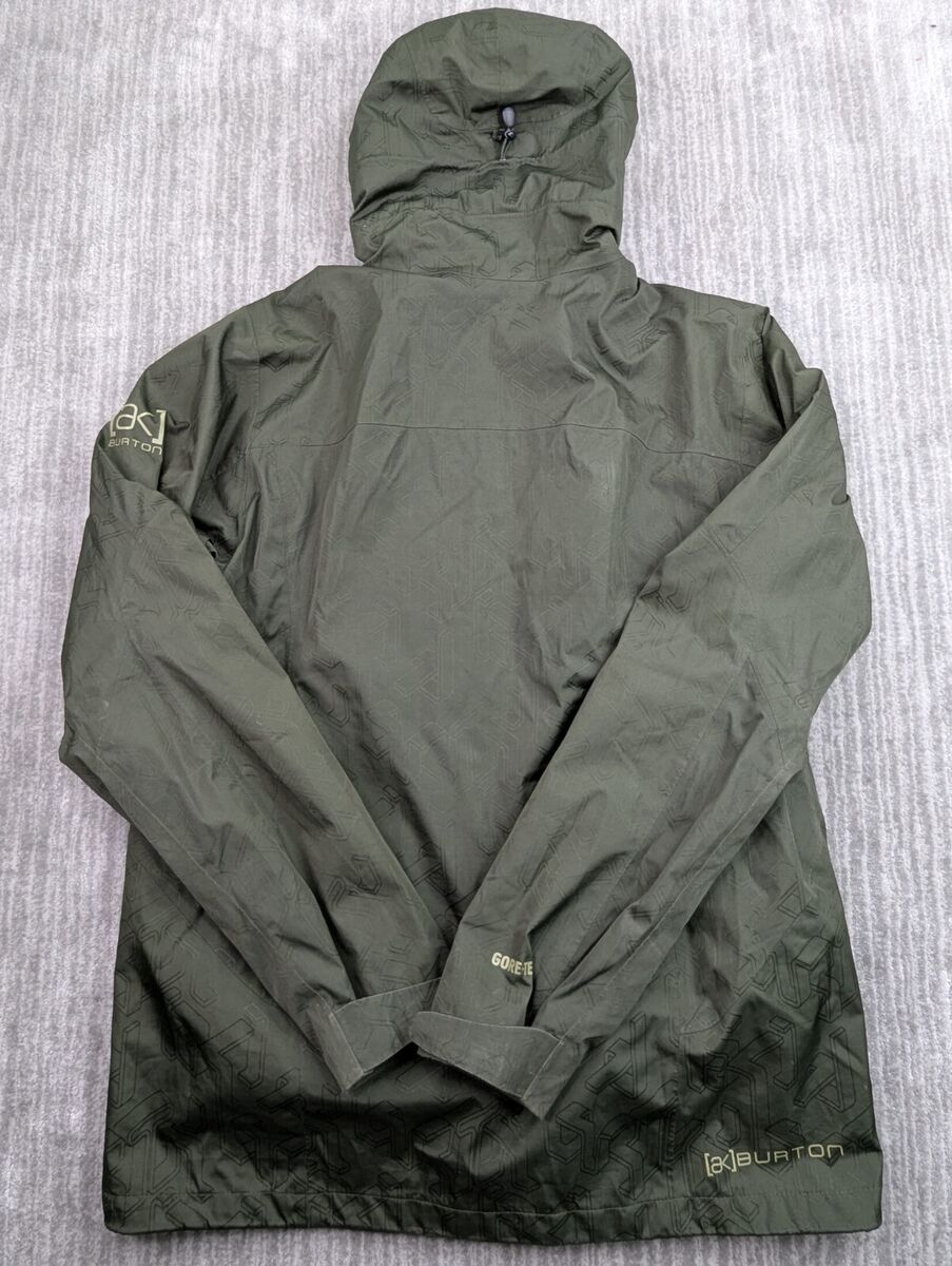 Burton AK 2L Stagger Jacket Mens Medium AK Gore Tex Green Burton AK 2L Stagger Jacket Mens Medium AK Gore Tex Green