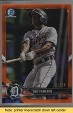 2018 Bowman Chrome Prospects Orange Refractor 1/25 Daz Cameron #BCP226 READ r1i