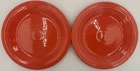 Fiesta Poppy Orange 10.5" Dinner Plates - Set of 2 - Homer Laughlin Fiestaware