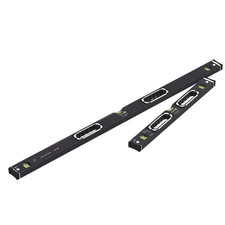 Stabila 196-2 Dark Shadow Spirit Level Twin Pack Set 61 & 122cm  Limited Edition