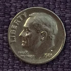 1981 P Roosevelt dime, actual coin in picture  free S/H