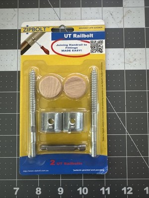 Zipbolt 13.810 Slipfix Railbolt   Staircase Handrail Post To Post Fastening Solu