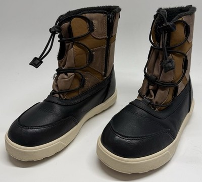 Cat & Jack Kids Winter Boots Size 3 Thermolite Insulated Brown Black