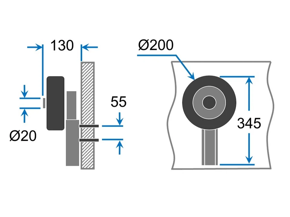 Slipräder Heckräder Schlauchbooträder klappbar Ein-Hand Bedienung Edelstahl V4A - Bild 2 von 3