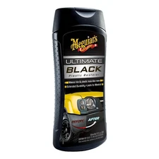 Meguiar’s G15812 Ultimate Black Plastic Restorer White Liquid Restores Car Shi