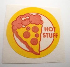 1980's Trend Scratch 'N Sniff Stinky Stickers - Hot Stuff pepperoni pizza no TM