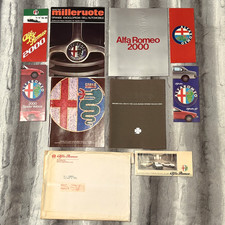 Vtg 70's ALFA ROMEO Dealer Sales Brochure Catalog Lot Spider Veloce & More RARE