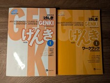 Genki I 2nd Edition Textbook + Workbook Japan...