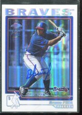 2004 Topps Chrome Refractors #223 Brayan Pena FY Autograph Auto RC Card /100