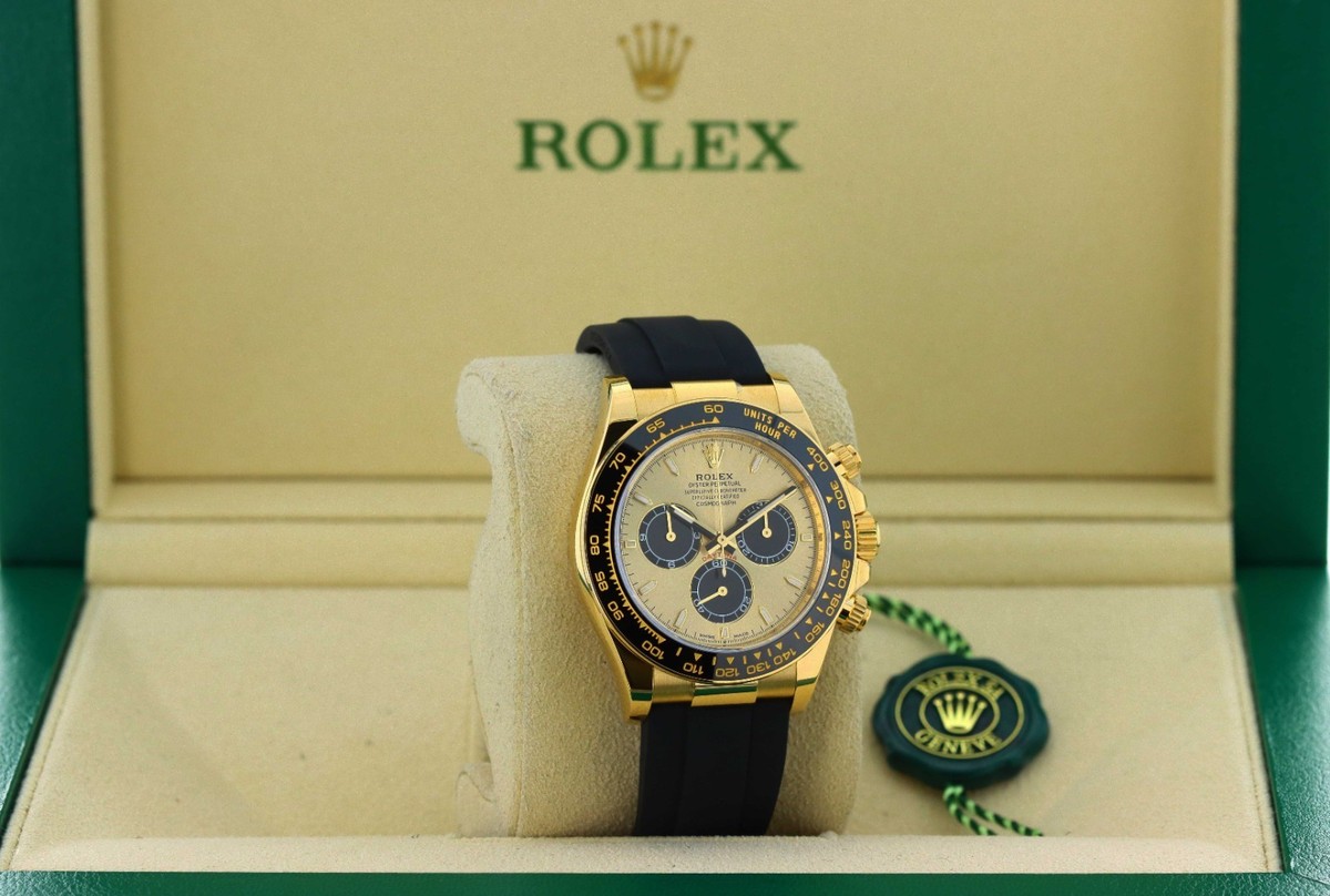 Rolex Cosmograph Daytona Pikachu Oysterflex Champagne Dial Yellow