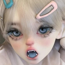 1/4 BJD Doll Female Girl SD Bare Jointed Dolls + Eyes + Face Makeup Resin Toys