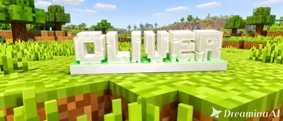 Minecraft Style 3DPrinted Namensschild Personalisierter Text - Jede Farbe 14cm oder 18cm