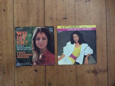 Vicky Leandros [2 Single Vinyl]  Wo ist er ? + Verlorenes Paradies